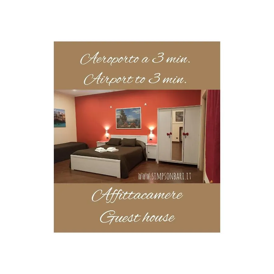 Simpson - Aeroporto Di Bari - Affittacamere Guest house